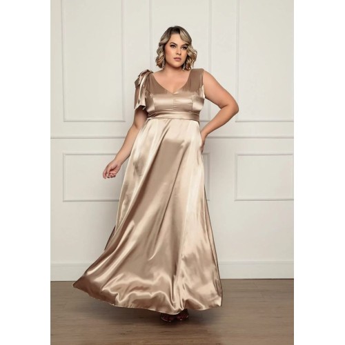 VESTIDO DE FESTA LONGO PLUS SIZE