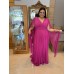 VESTIDO DE FESTA LONGO PLUS SIZE MANGA CAPA