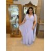 VESTIDO DE FESTA LONGO PLUS SIZE MANGA CAPA