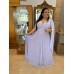 VESTIDO DE FESTA LONGO PLUS SIZE MANGA CAPA