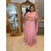 VESTIDO DE FESTA LONGO PLUS SIZE MANGA CAPA