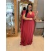 VESTIDO DE FESTA LONGO PLUS SIZE MANGA CAPA