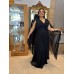 VESTIDO DE FESTA LONGO PLUS SIZE MANGA CAPA