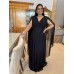 VESTIDO DE FESTA LONGO PLUS SIZE MANGA CAPA