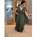 VESTIDO DE FESTA LONGO PLUS SIZE MANGA CAPA