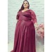 VESTIDO DE FESTA LONGO PLUS SIZE COM GLITTER
